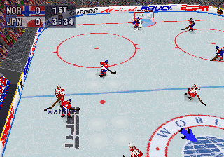 NHL Powerplay 96 screenshot 3 for Sega Saturn